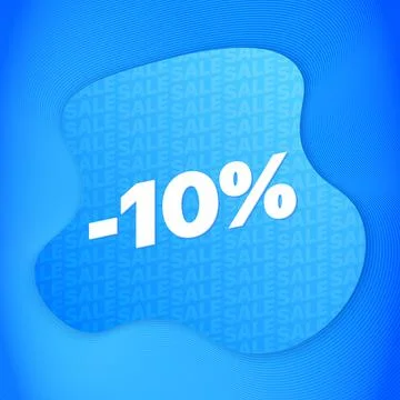 10 Percent Off Stock Illustration