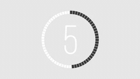 10 second alpha black & white Countdown... | Stock Video | Pond5