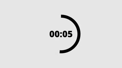 10 second circle countdown timer animation from 10 to 0 seconds, countdown video 스톡 동영상 294019306