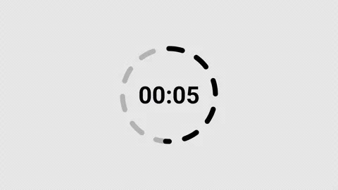 10 second circle countdown timer animation from 10 to 0 seconds, countdown video Stock Footage 294146422