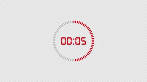 10 second circle countdown timer animation from 10 to 0 seconds, countdown video 動画素材 294278568