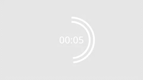10 second circle countdown timer animation from 10 to 0 seconds, countdown video Stock Footage 294278967