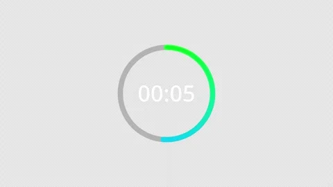 10 second circle countdown timer animation from 10 to 0 seconds, countdown video Stock Footage 294279219