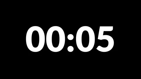 10 Second count clock time video animation design Stock Footage 306813975
