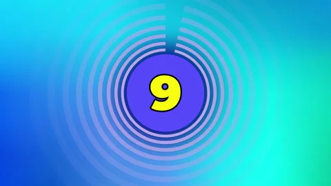 10 Second Count Down Animation Stock Footage 314142782