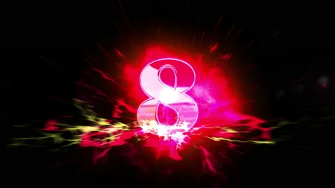 10 second count down opening intro animation Stock Footage 150134742