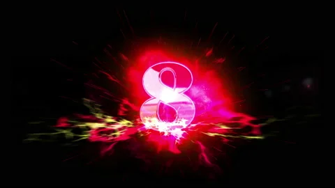 10 second count down opening intro animation Vídeo Stock 150135085