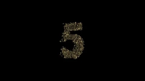 10 Second Countdown. 3D Countdown Design with Numbers. 10 to 0 Stock Footage 304548930