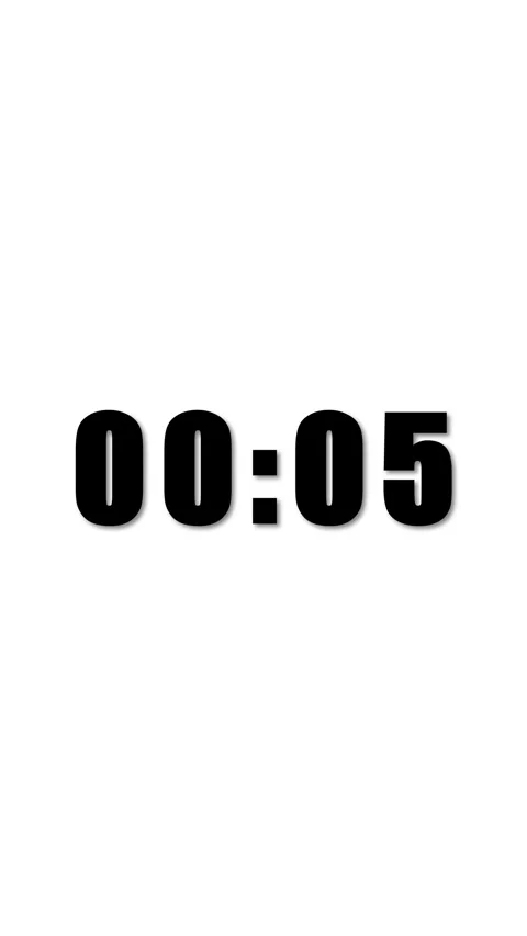 10 second countdown animation on white background Video stock 322967953