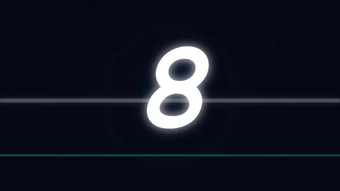 10 second Countdown glitch. Ten second countdown with glitch effect Stock Footage 340004015