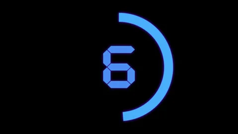 10 second countdown neon 2 Stock Footage 311785275