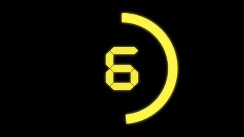 10 second countdown neon 3 Stock Footage 311785276