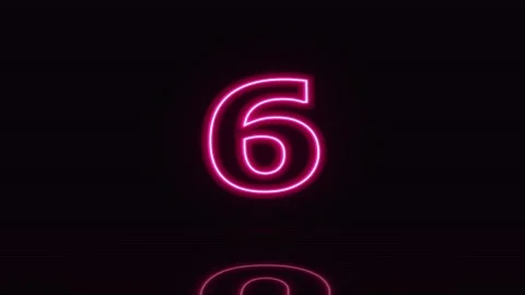 10 second countdown neon glowing pink digits on digital scan line background Stock Footage 345372551