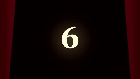 10 Second Countdown Timer 10 to 1 with red design Stock-Footage 347390640