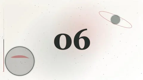 10-Second Countdown Timer with Abstract Shapes Stock Footage 340465125