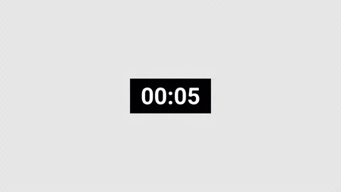10 second countdown timer animation from 10 to 0 seconds, countdown video Stock Footage 294020668