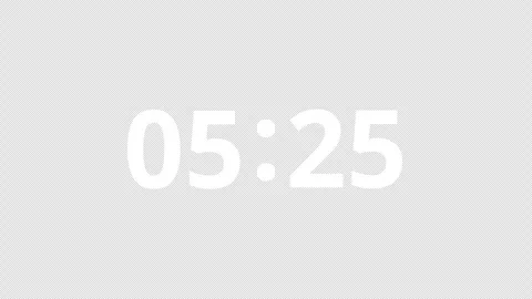10 Second Countdown Timer on Black Background Video stock 342915361