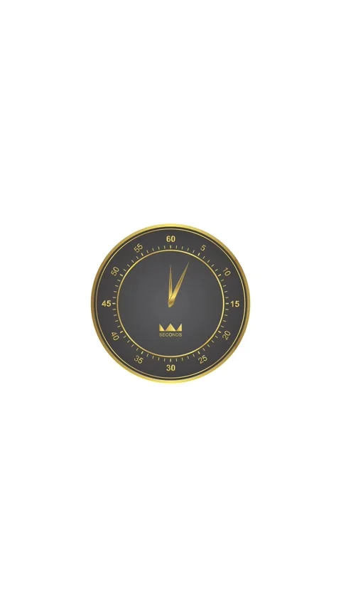 10 Second Countdown Timer Clock Vertical White Background 库存影片 282368448