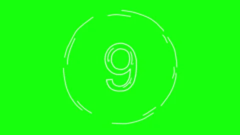 10 Second CountDown Timer Stockbeeldmateriaal 244404710