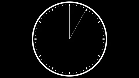 10 Second Countdown Timer Landscape Black &amp; White Stock Footage 281792560