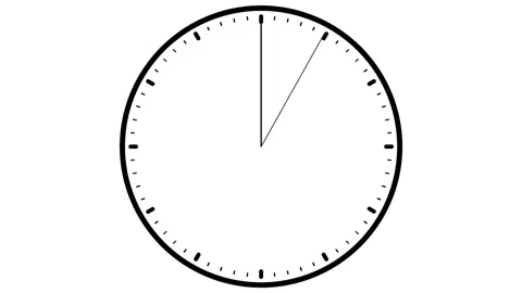 10 Second Countdown Timer Landscape White &amp; Black Stock Footage 281792567