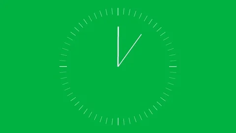 10 Second Countdown Timer Landscape Green and White Stock Footage 281793012