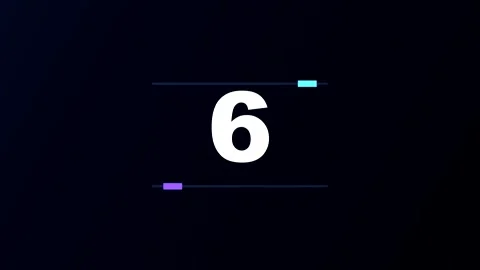 10 second countdown timer numbers video animation background Video stock 347414782