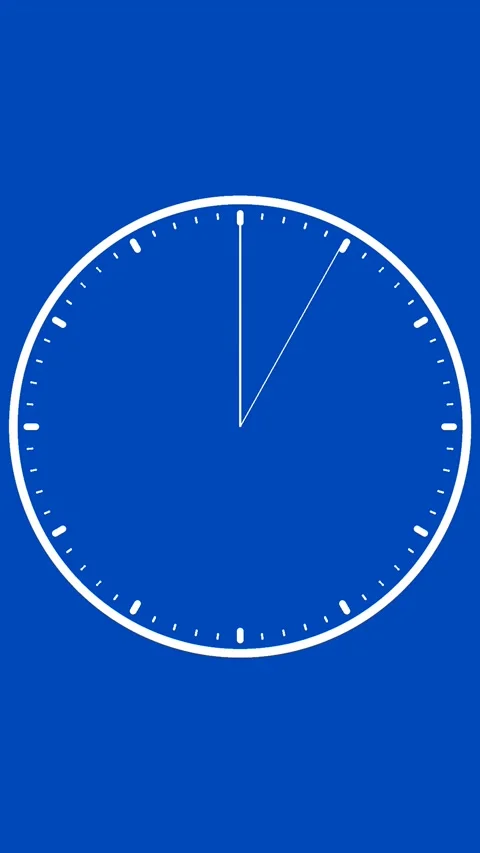 10 Second Countdown Timer Vertical Blue &amp; White Stock Footage 281792578