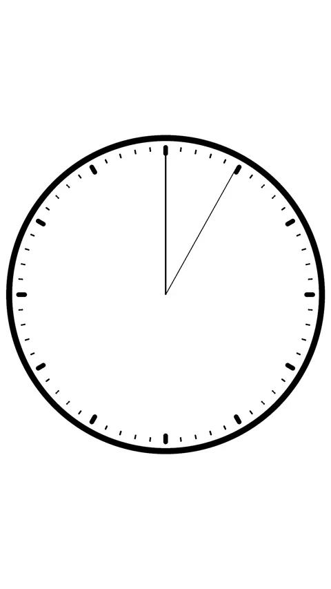 10 Second Countdown Timer Vertical White &amp; Black Stock Footage 281792603