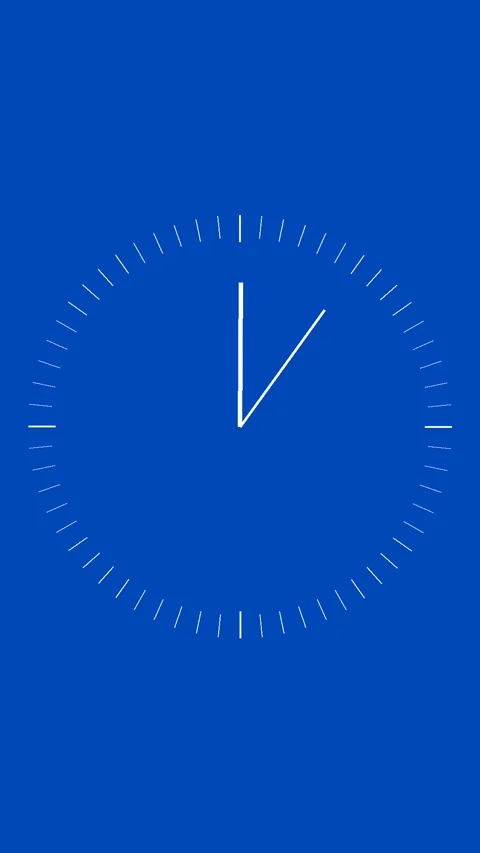 10 Second Countdown Timer Vertical Blue and White Stock Footage 281793017
