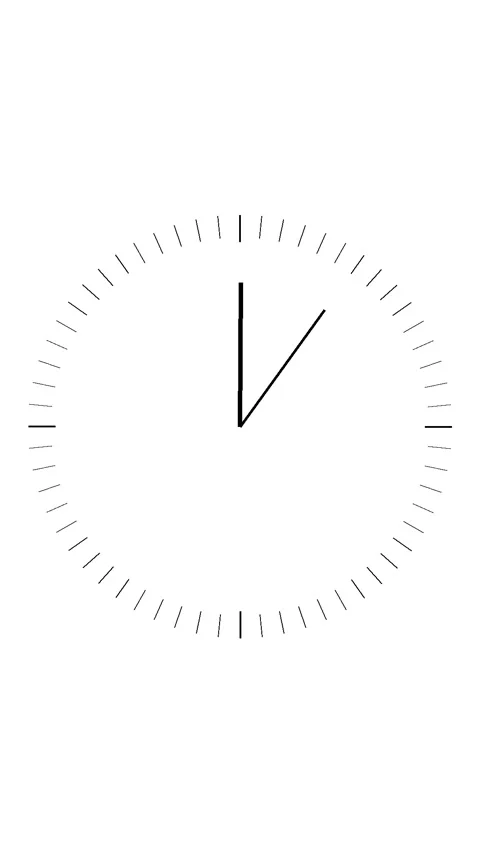 10 Second Countdown Timer Vertical White and Black Stock Footage 281793019