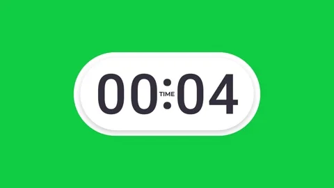 10 Second Digital Count Up Timer on Green Screen 스톡 동영상 347162990