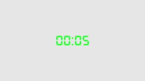 10 second digital countdown timer animation from 10 to 0 second, countdown video Stock Footage 294278826