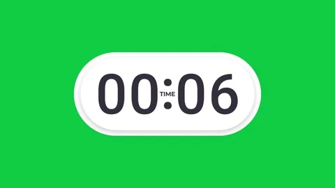 10 Second Digital Countdown Timer on Green Screen 스톡 동영상 347162980