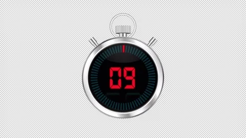 10 Second Digital Timer 動画素材 272416726