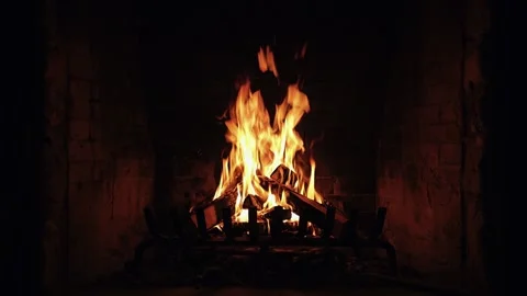 10-Second Fireplace Loop Video stock 295964926