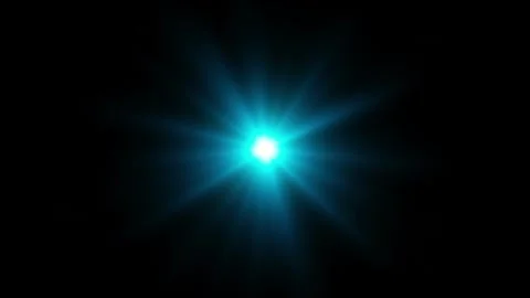 10 second loop of blue abstract light rays emanating from a center light source  Stock Footage 288835963