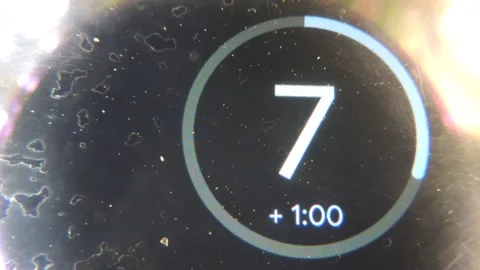 10 second number countdown timer digital stopwatch clock time to zero counting Vídeos de archivo 171136149