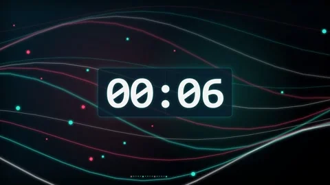 10-Second Ocean Wave Countdown Timer Stock Footage 340465110