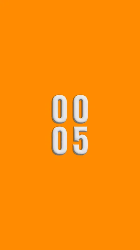 10 second portrait SD video with dark orange background and 4 digit countdow Stock Footage 284661035