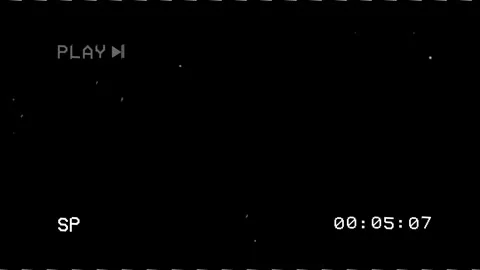 10 second timer Play VHS tape screen overlay. Alpha channel 4K video Stock Footage 330123820