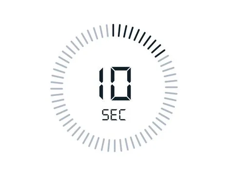 10 second timers Clocks, Timer 10 sec icon Stock Illustration