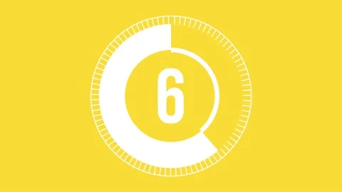 10 second white color Countdown timer wi... | Stock Video | Pond5