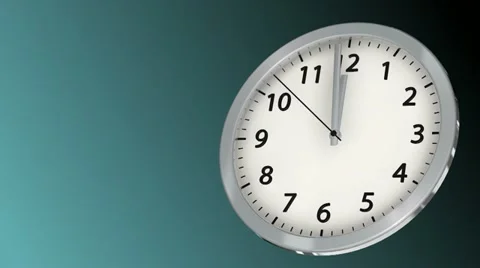 10 seconds to 12 - Clock 49 (HD) Stock Footage 11246748