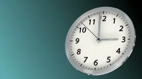 10 seconds to 3 - Clock 46 (HD) Stock Footage 11241996