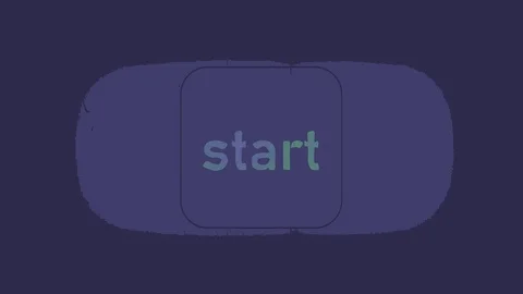 10 seconds 4k retro comic indigo timer of blue white digits on flickery patch Stock Footage 96360917