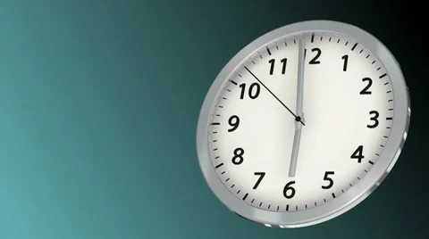 10 seconds to 6 - Clock 43 (HD) Stock Footage 11240020