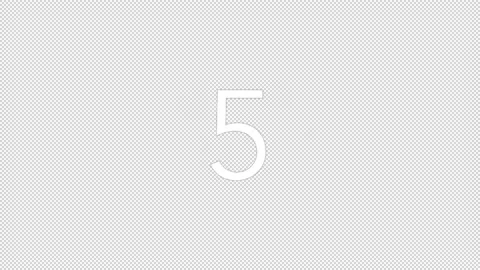 10 Seconds Countdown Alpha channel Background Stock Footage 227265834