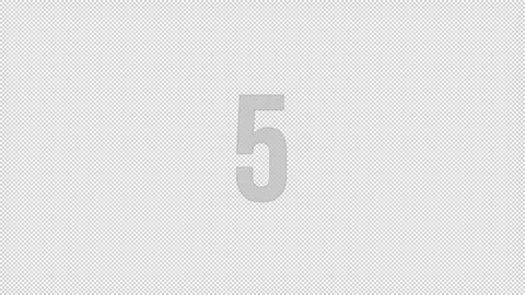 10 Seconds Countdown Alpha channel Background Stock Footage 227265837