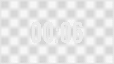 10 Seconds Countdown Alpha channel Background Stock Footage 227265965